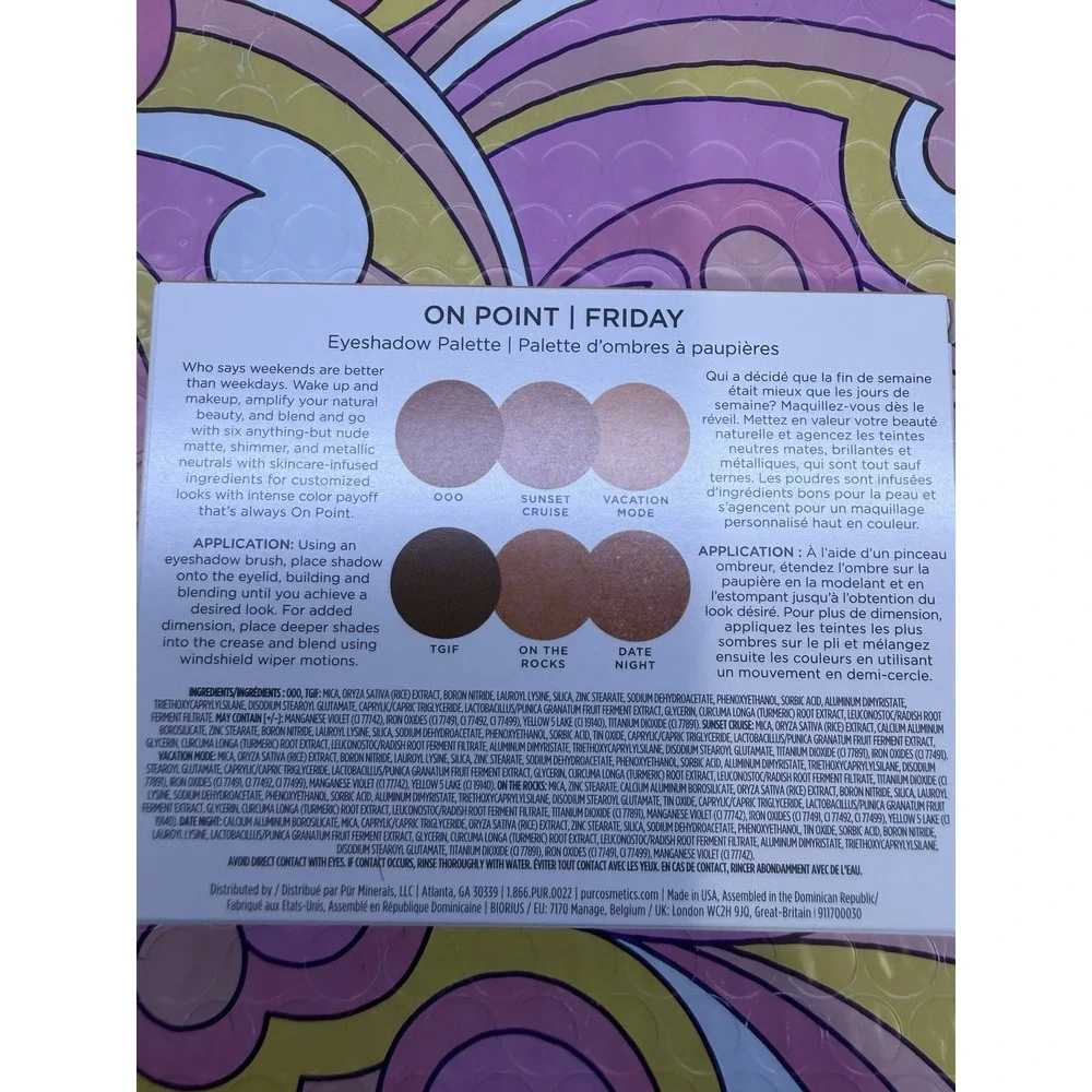 PUR Saturday Eyeshadow, Palette On Point, 6‎ Shades, 0.23 Oz